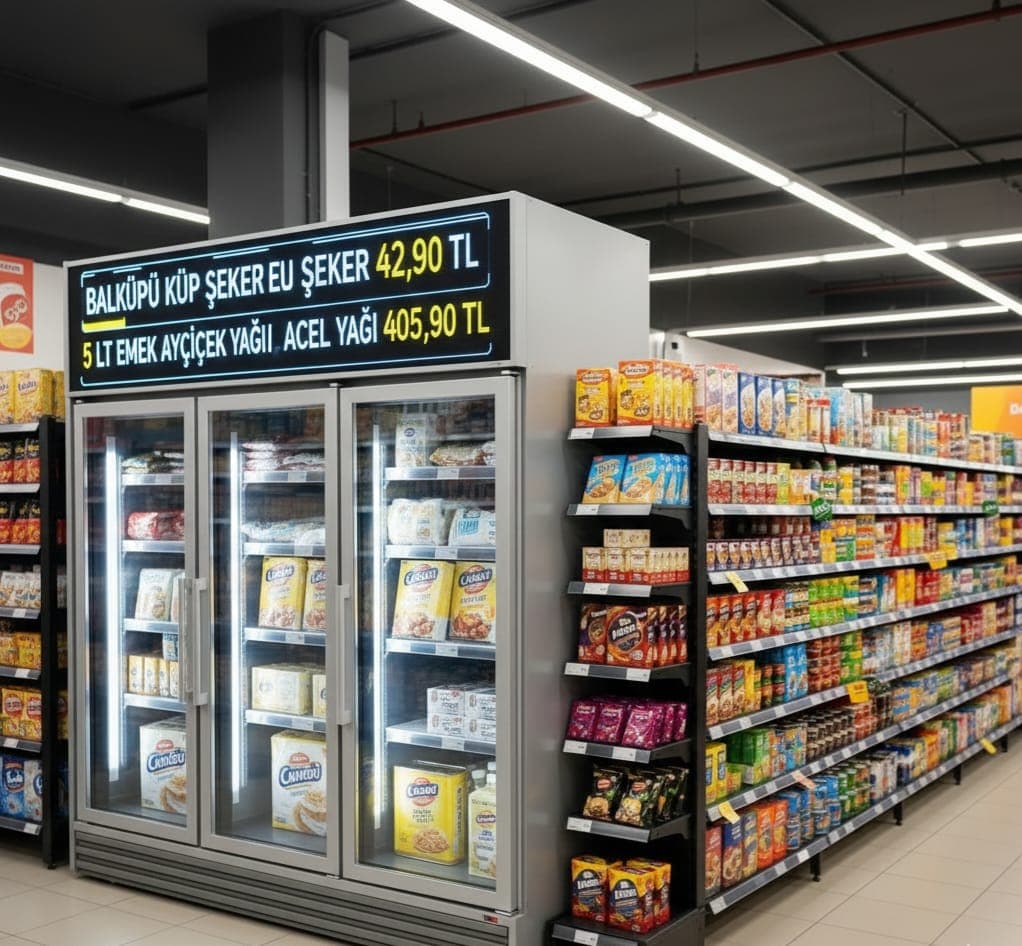 Market LED Bilgi Ekranı